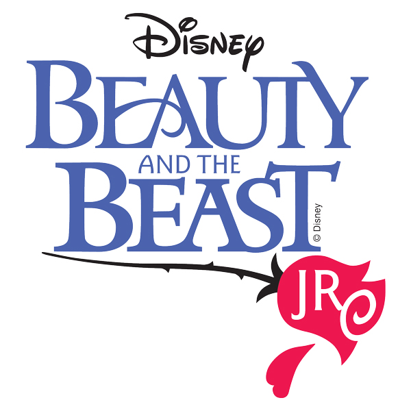 Disney Beauty and the Beast JR logo in colour with rose