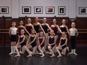 FVAD students pose for photo after successful auditions to Canada's top ballet company schools