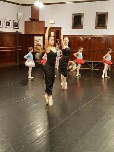 FVAD students rehearsing for Nutcracker Candy Canes