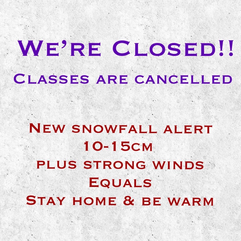 School is closed Tues Jan 14